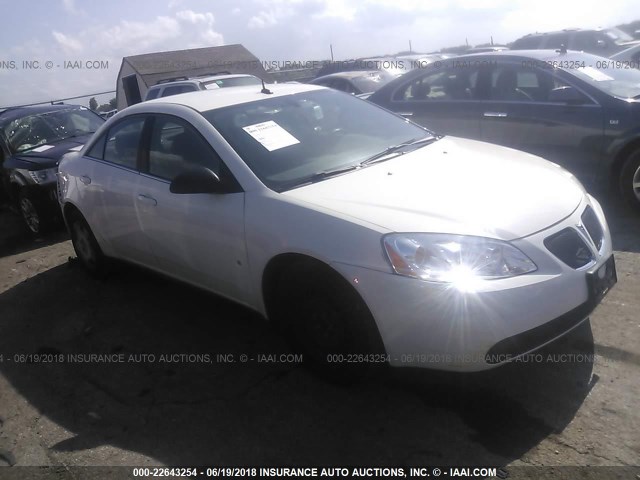1G2ZF57B184197151 - 2008 PONTIAC G6 VALUE LEADER/BASE WHITE photo 1