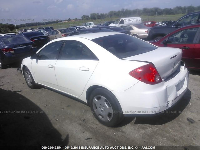 1G2ZF57B184197151 - 2008 PONTIAC G6 VALUE LEADER/BASE WHITE photo 3