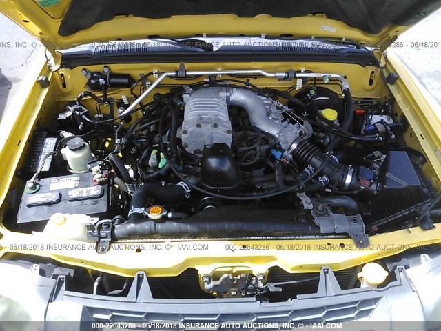 5N1MD28Y12C582263 - 2002 NISSAN XTERRA SE/SC YELLOW photo 10