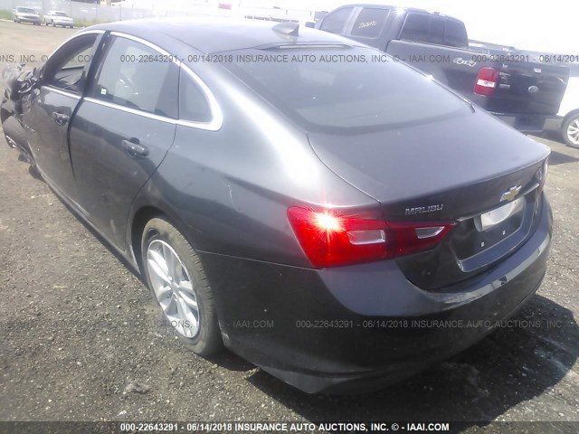 1G1ZD5ST1JF142493 - 2018 CHEVROLET MALIBU LT GRAY photo 3