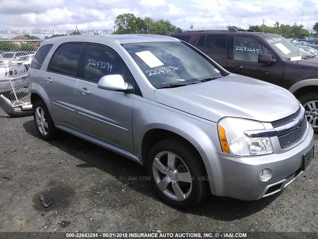 2CNDL037X86335959 - 2008 CHEVROLET EQUINOX SPORT SILVER photo 1