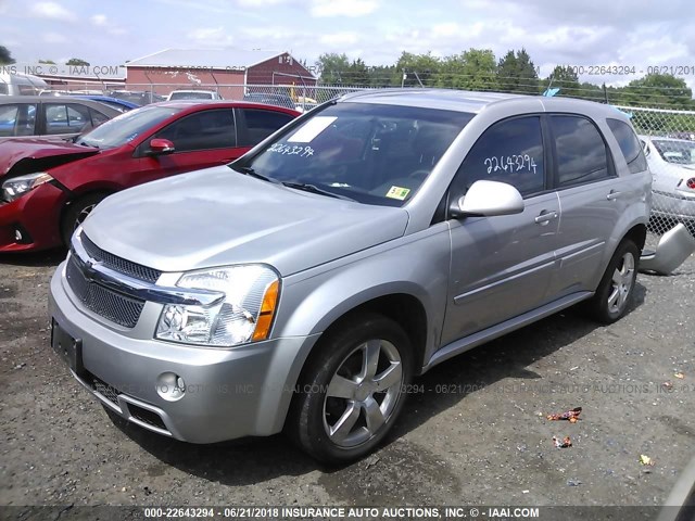 2CNDL037X86335959 - 2008 CHEVROLET EQUINOX SPORT SILVER photo 2