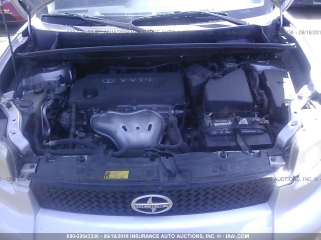 JTLZE4FE6A1114734 - 2010 TOYOTA SCION XB ვერცხლისფერი ფოტო 10