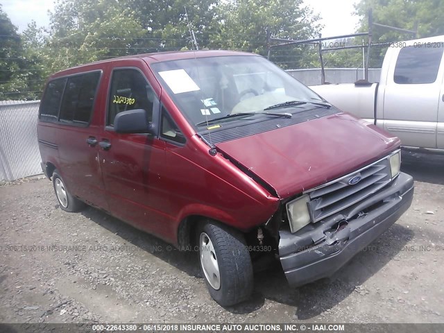 1FMCA11U3VZA27192 - 1997 FORD AEROSTAR MAROON photo 1