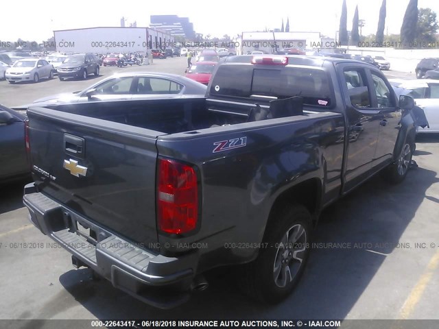 1GCGSDEN8H1307037 - 2017 CHEVROLET COLORADO Z71 GRAY photo 4