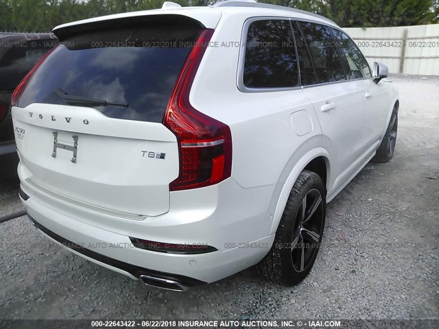 YV4BC0PM2H1113184 - 2017 VOLVO XC90 T8 WHITE photo 4