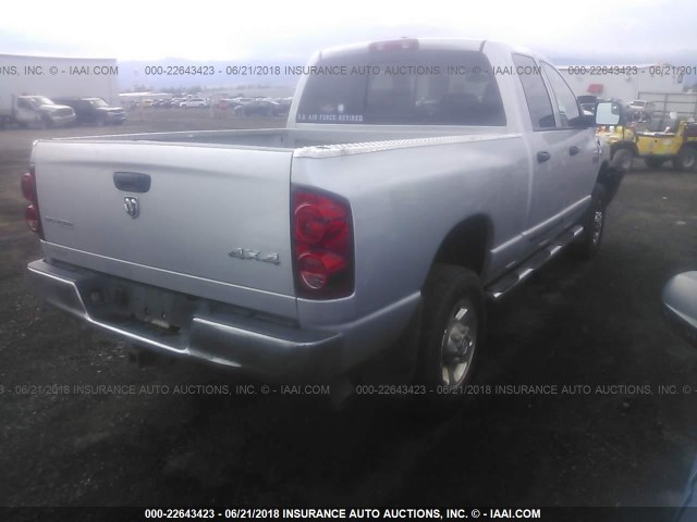 1D7KS28A27J597125 - 2007 DODGE RAM 2500 ST/SLT SILVER photo 4