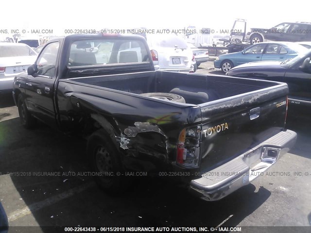 4TANL42N2XZ536351 - 1999 TOYOTA TACOMA BLACK photo 3