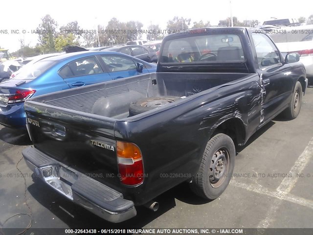 4TANL42N2XZ536351 - 1999 TOYOTA TACOMA BLACK photo 4