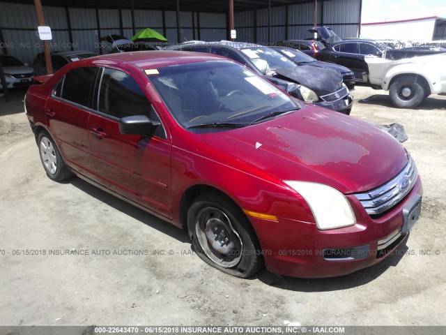 3FAHP06Z88R142781 - 2008 FORD FUSION S RED photo 1