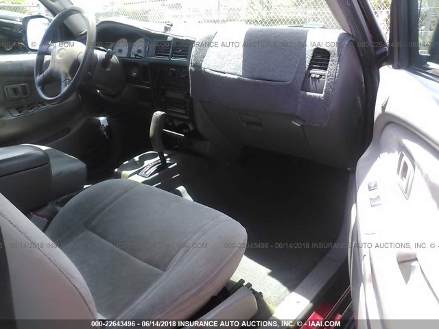 5TEGN92N14Z381179 - 2004 TOYOTA TACOMA DOUBLE CAB PRERUNNER RED photo 5