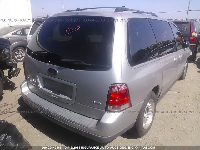 2FMZA57695BA82548 - 2005 FORD FREESTAR SES SILVER photo 4