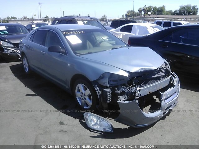 1G1ZG57B984270039 - 2008 CHEVROLET MALIBU LS BLUE photo 1