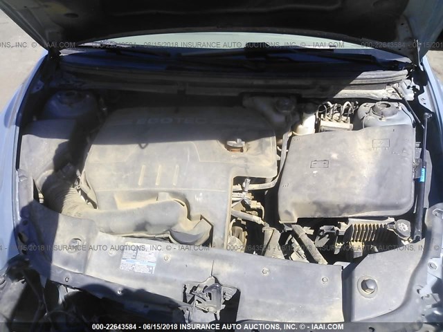 1G1ZG57B984270039 - 2008 CHEVROLET MALIBU LS BLUE photo 10