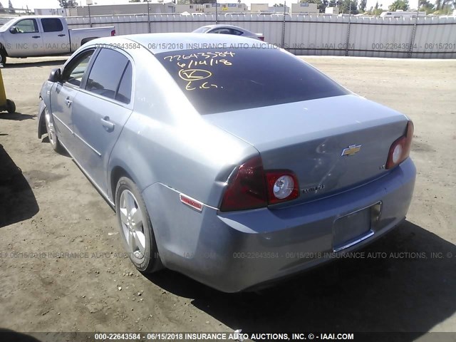 1G1ZG57B984270039 - 2008 CHEVROLET MALIBU LS BLUE photo 3