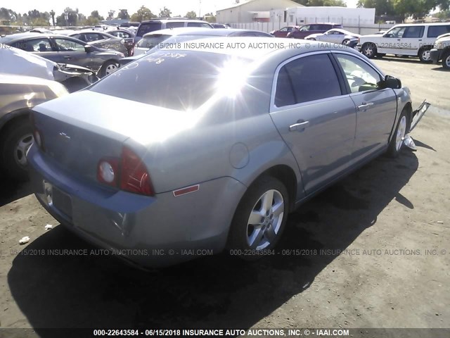 1G1ZG57B984270039 - 2008 CHEVROLET MALIBU LS BLUE photo 4