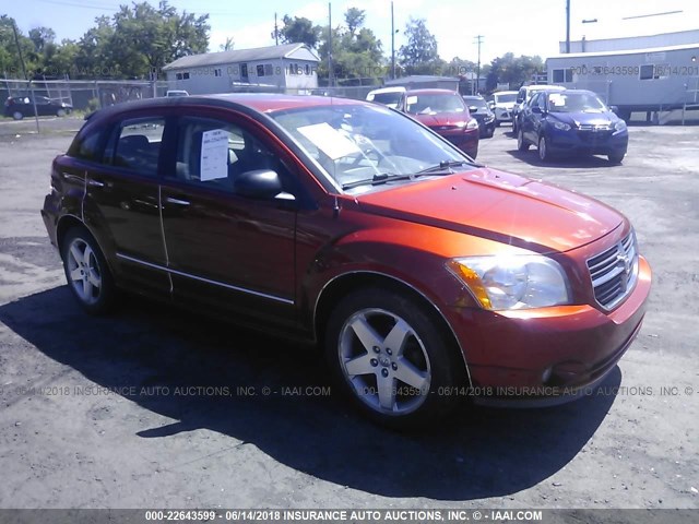 1B3HE78K97D298586 - 2007 DODGE CALIBER R/T ORANGE photo 1