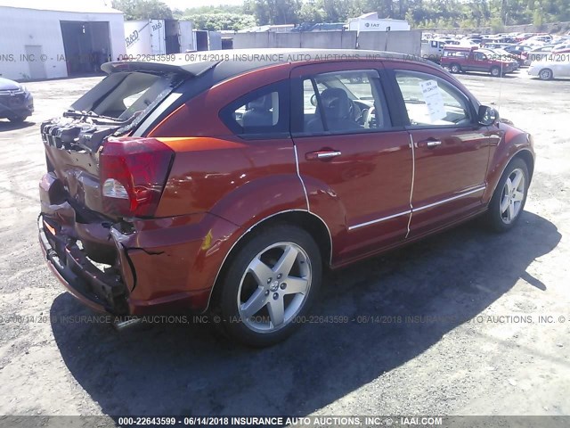 1B3HE78K97D298586 - 2007 DODGE CALIBER R/T ORANGE photo 4