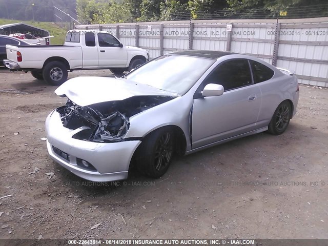 JH4DC54875S016034 - 2005 ACURA RSX SILVER photo 2