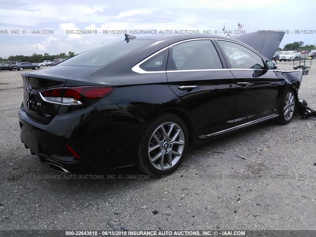 5NPE34AB7JH676034 - 2018 HYUNDAI SONATA SPORT/LIMITED BLACK photo 4