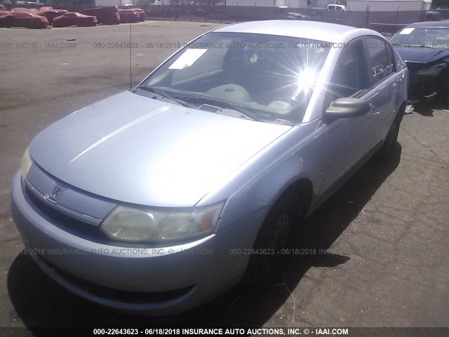 1G8AJ52F53Z121794 - 2003 SATURN ION LEVEL 2 Light Blue photo 2
