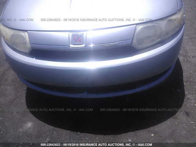 1G8AJ52F53Z121794 - 2003 SATURN ION LEVEL 2 Light Blue photo 6