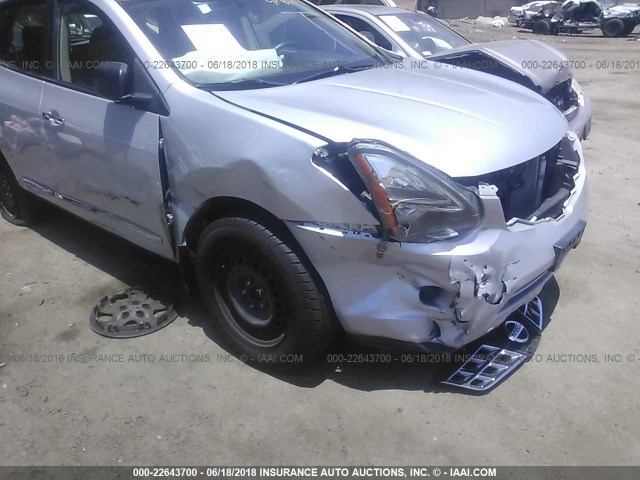 JN8AS5MT1EW611521 - 2014 NISSAN ROGUE SELECT S SILVER photo 6