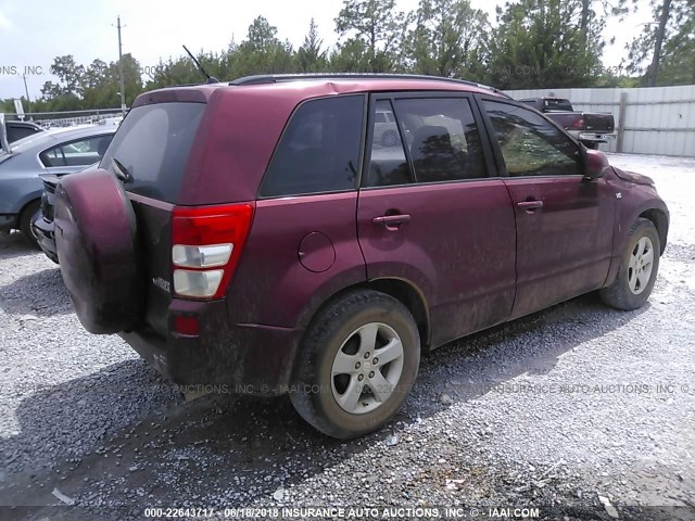 JS3TE943264102989 - 2006 SUZUKI GRAND VITARA PREMIUM MAROON photo 4