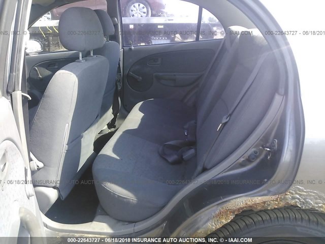 KNADC125836223523 - 2003 KIA RIO GRAY photo 8