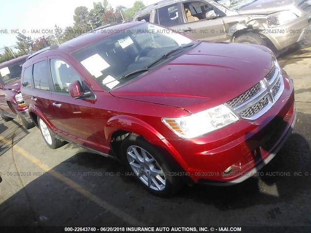 3D4PG3FG6BT515674 - 2011 DODGE JOURNEY CREW BURGUNDY photo 1