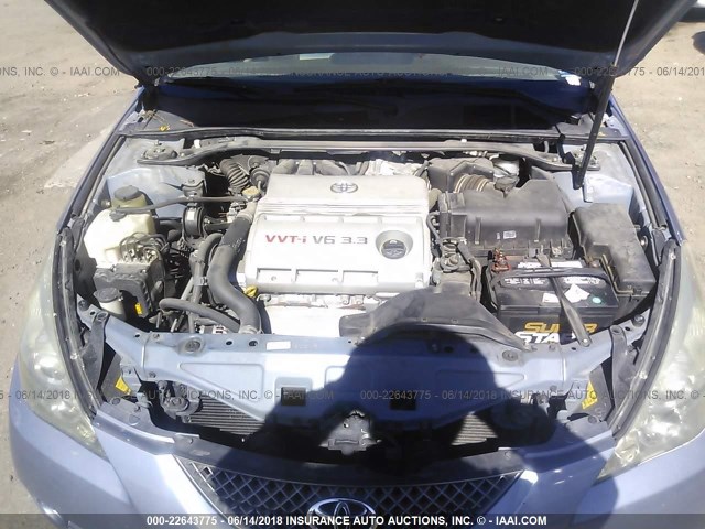 4T1FA38P37U117886 - 2007 TOYOTA CAMRY SOLARA SE/SLE ღია ლურჯი ფოტო 10