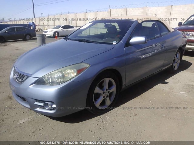 4T1FA38P37U117886 - 2007 TOYOTA CAMRY SOLARA SE/SLE Light Blue photo 2