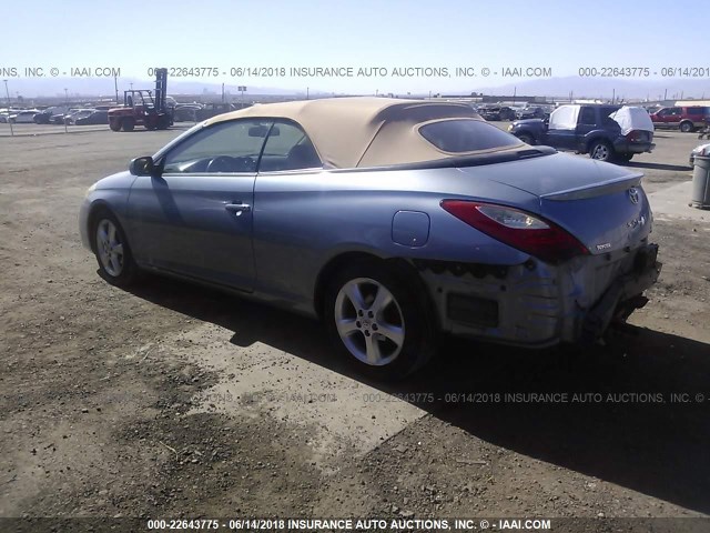 4T1FA38P37U117886 - 2007 TOYOTA CAMRY SOLARA SE/SLE Light Blue photo 3