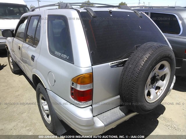 4S6CK58W6Y4417207 - 2000 HONDA PASSPORT EX/LX 银色 照片 3