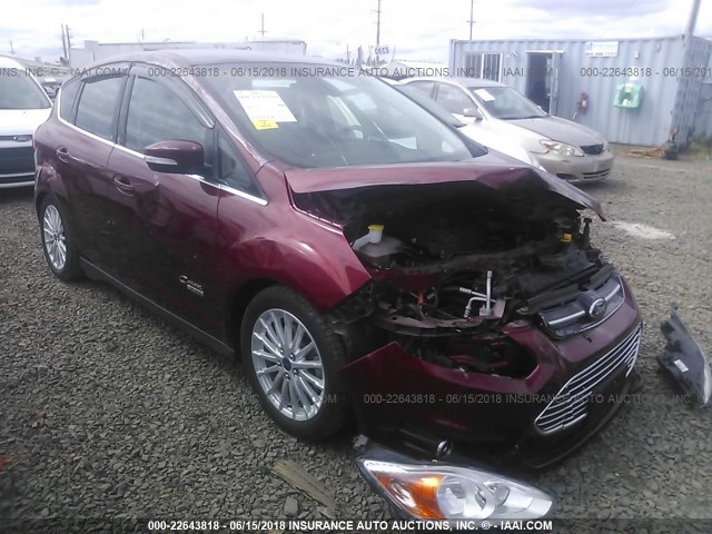 1FADP5CUXEL510392 - 2014 FORD C-MAX PREMIUM RED photo 1