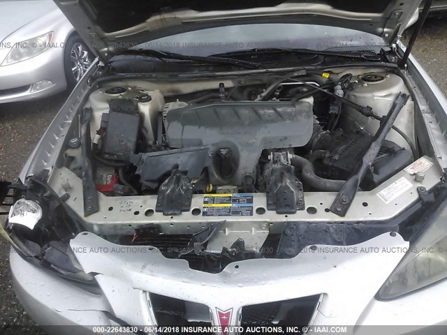 2G2WP552081149395 - 2008 PONTIAC GRAND PRIX SILVER photo 10