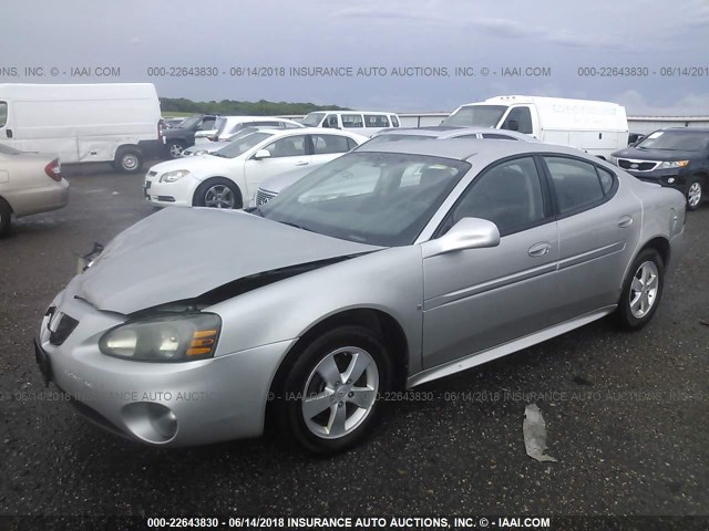 2G2WP552081149395 - 2008 PONTIAC GRAND PRIX SILVER photo 2