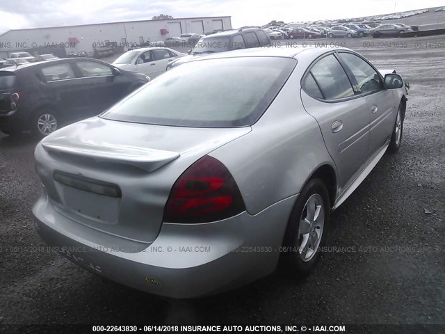 2G2WP552081149395 - 2008 PONTIAC GRAND PRIX SILVER photo 4