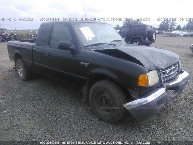 1FTYR14U31PA44532 - 2001 FORD RANGER SUPER CAB GREEN photo 1