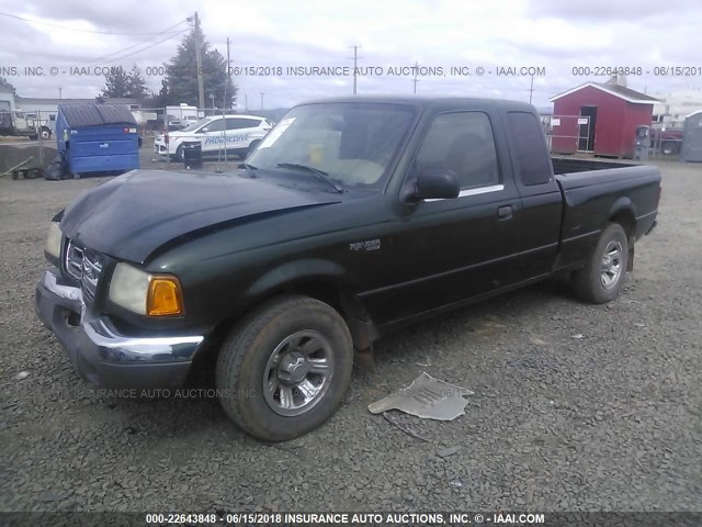 1FTYR14U31PA44532 - 2001 FORD RANGER SUPER CAB 绿色 照片 2
