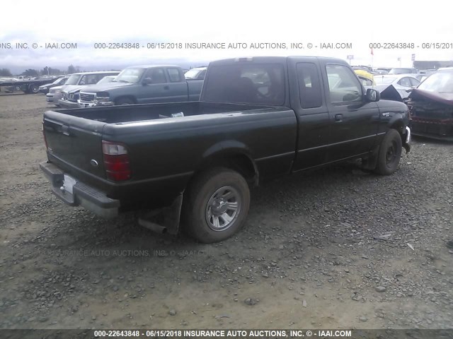 1FTYR14U31PA44532 - 2001 FORD RANGER SUPER CAB GREEN photo 4