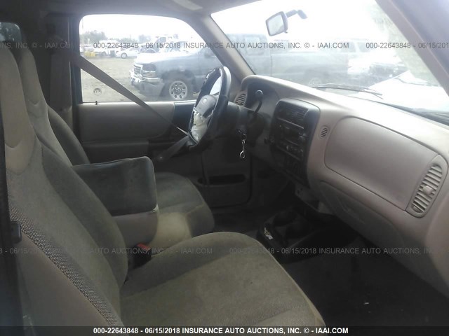 1FTYR14U31PA44532 - 2001 FORD RANGER SUPER CAB 绿色 照片 5