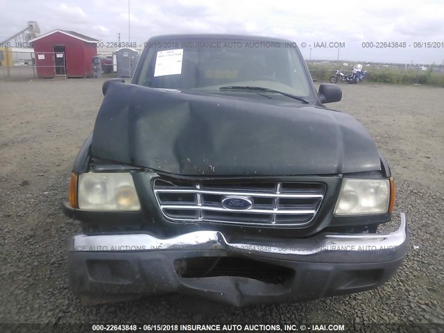 1FTYR14U31PA44532 - 2001 FORD RANGER SUPER CAB GREEN photo 6