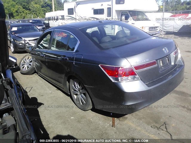 1HGCP2F82CA166828 - 2012 HONDA ACCORD EXL GRAY photo 3