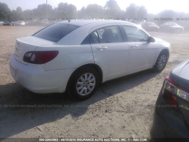 1C3LC46K97N645588 - 2007 CHRYSLER SEBRING WHITE photo 4