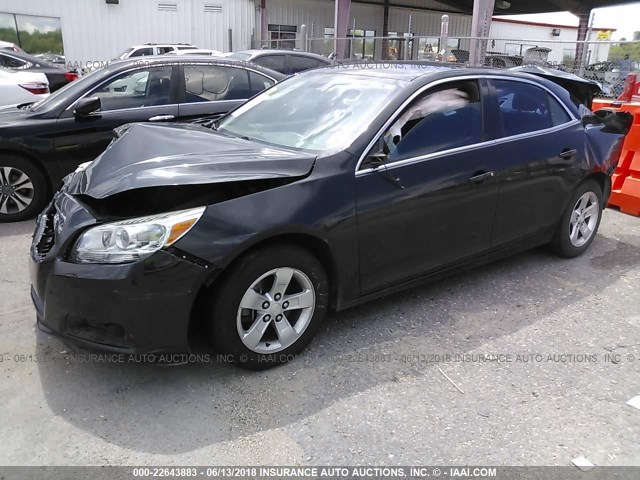 1G11C5SAXDF203648 - 2013 CHEVROLET MALIBU 1LT 黑色 照片 2