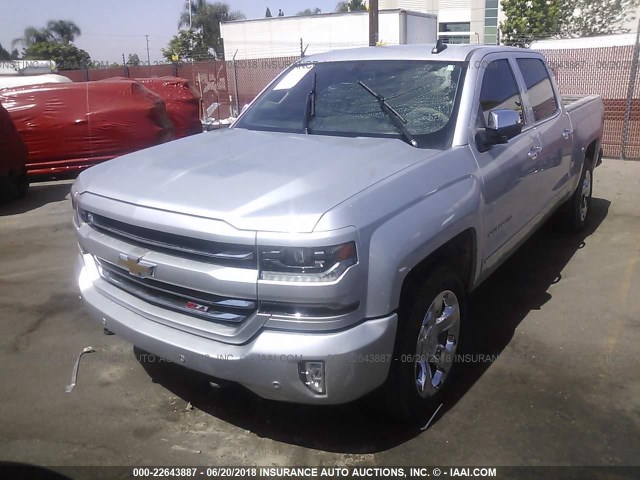 3GCUKSEJ9HG199145 - 2017 CHEVROLET SILVERADO K1500 LTZ SILVER photo 2