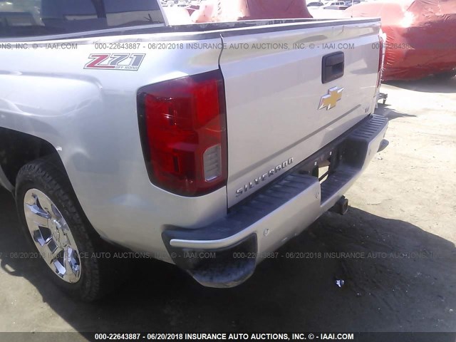 3GCUKSEJ9HG199145 - 2017 CHEVROLET SILVERADO K1500 LTZ SILVER photo 6