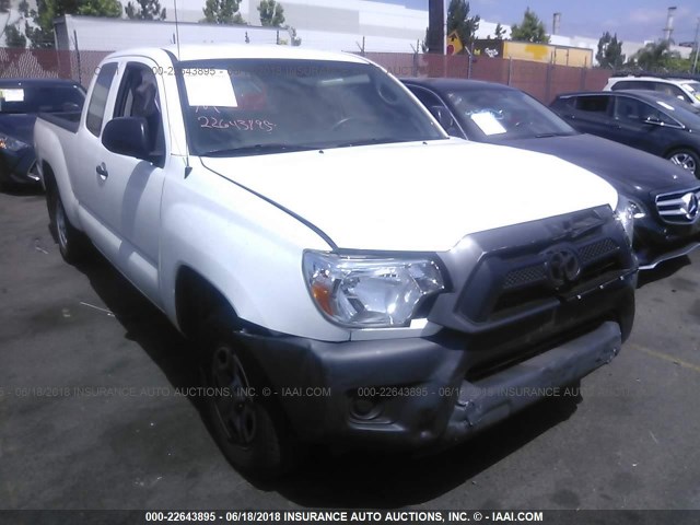 5TFTX4CN5FX051968 - 2015 TOYOTA TACOMA ACCESS CAB WHITE photo 1