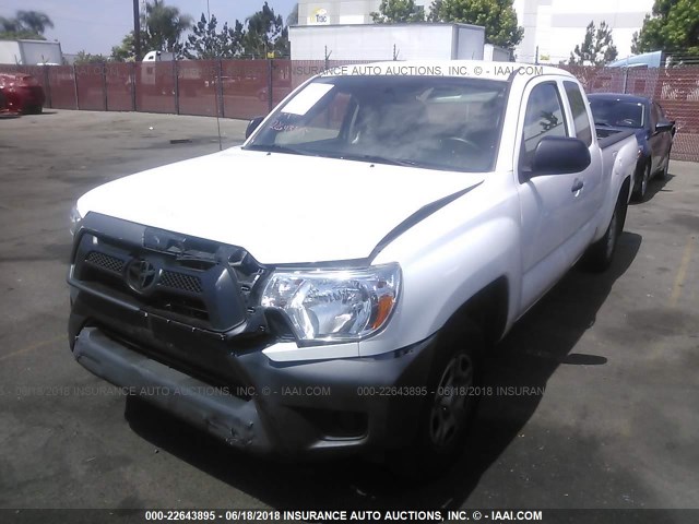 5TFTX4CN5FX051968 - 2015 TOYOTA TACOMA ACCESS CAB Weiß Foto 2